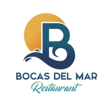The logo for Bocas Del Mar restaurant, kiosk #24 in Luquillo Puerto Rico.