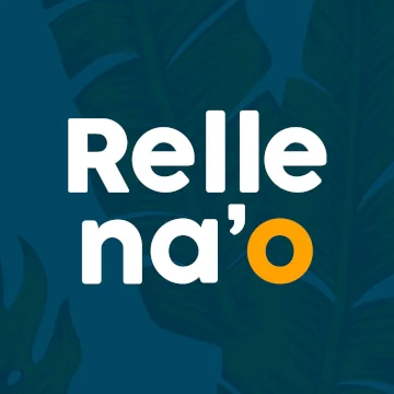 The logo for Rellena'o. Kiosk #40 in Luquillo Puerto Rico.