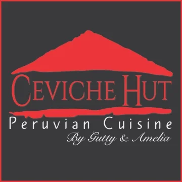 The Logo for Ceviche Hut Peruvian Cuisine, kiosk #42 in Luquillo Puerto Rico.