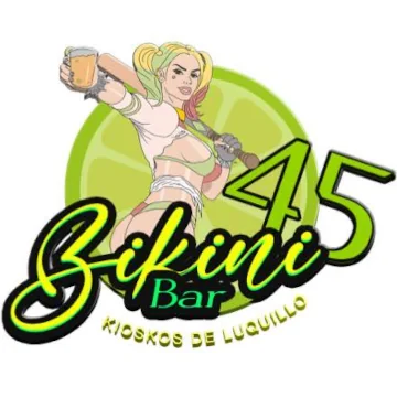 The logo for Bikini Bar, kiosk #45 in Luquillo Puerto Rico.