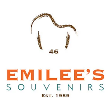 The logo for Emilee's Souvenirs kiosk #46 in Luquillo Puerto Rico.