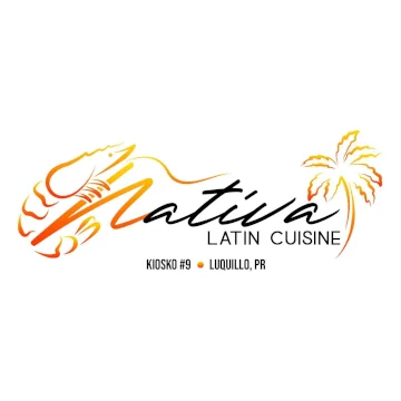 The logo for Nativa Latin Cuisine, kiosk #9 in Luquillo Puerto Rico.