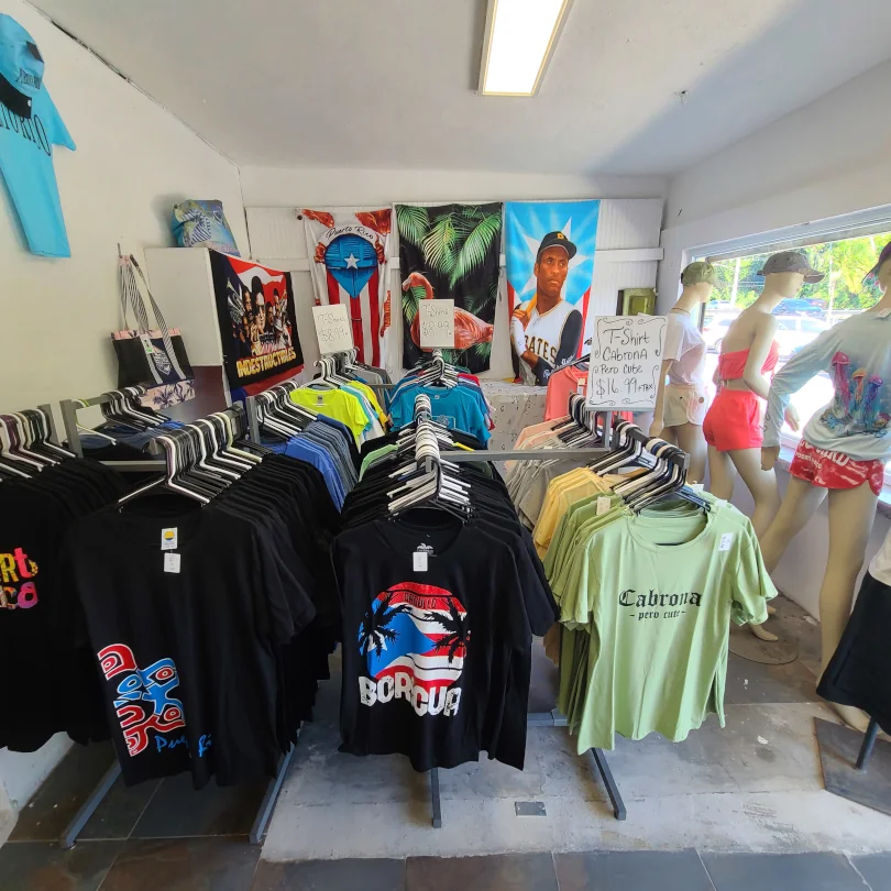 T-shirts and beach towels available at Puerto Rico Goodies.